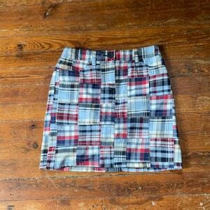 Loft petite madras skirt